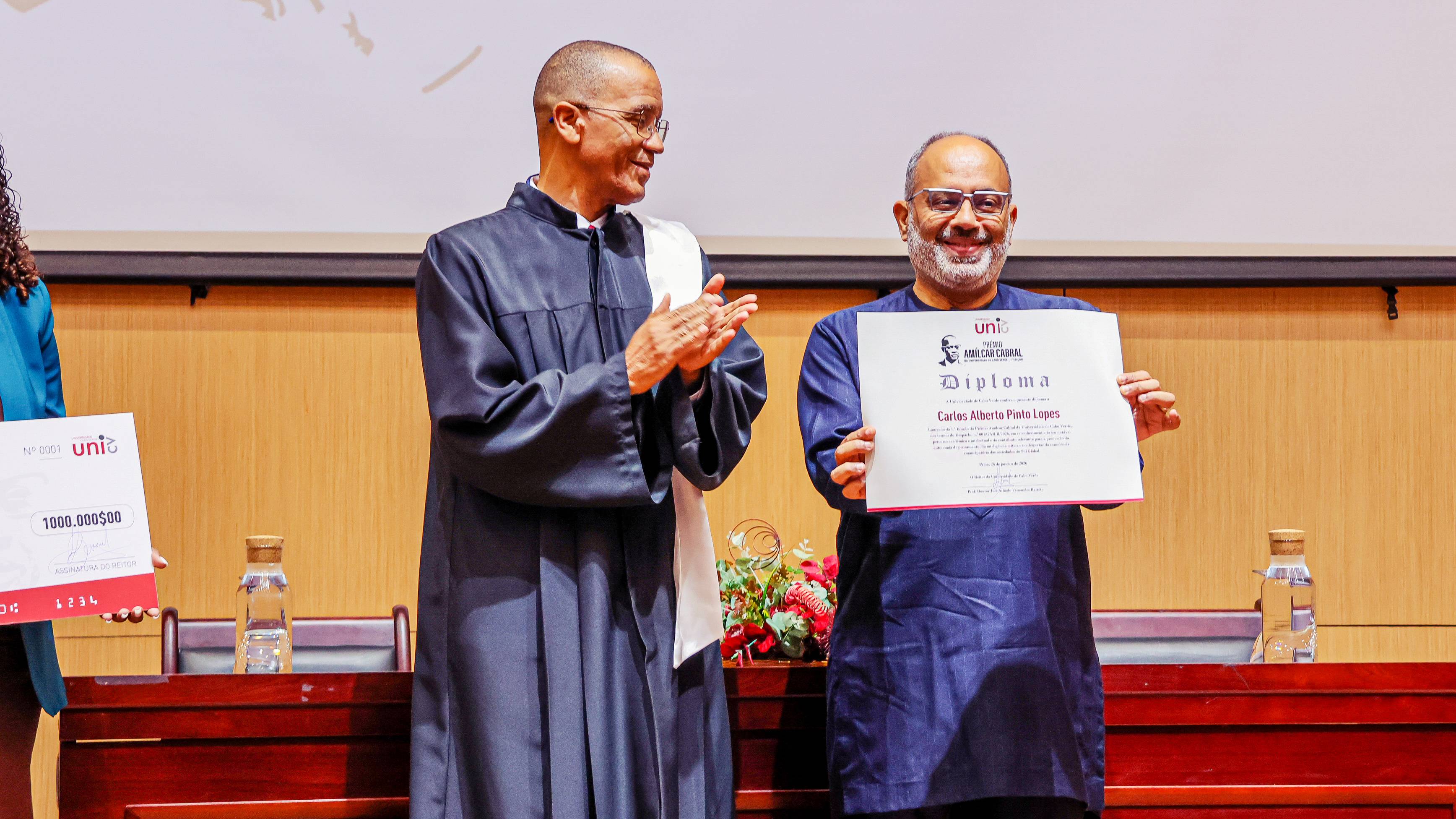 Uni-CV atribui pela primeira vez Prémio Amílcar Cabral a Carlos Lopes
