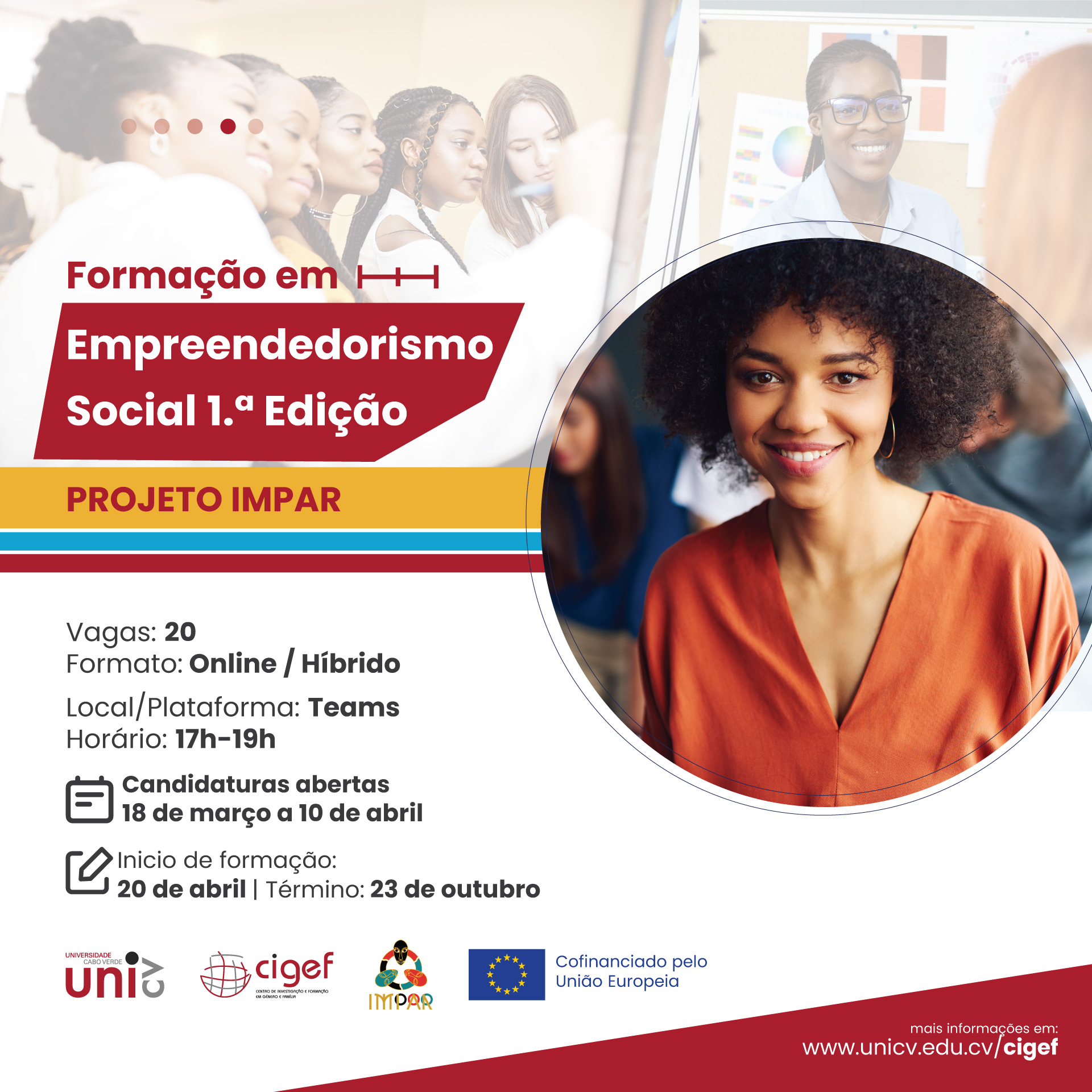 Uni-CV abre candidaturas para formar jovens mulheres em empreendedorismo social