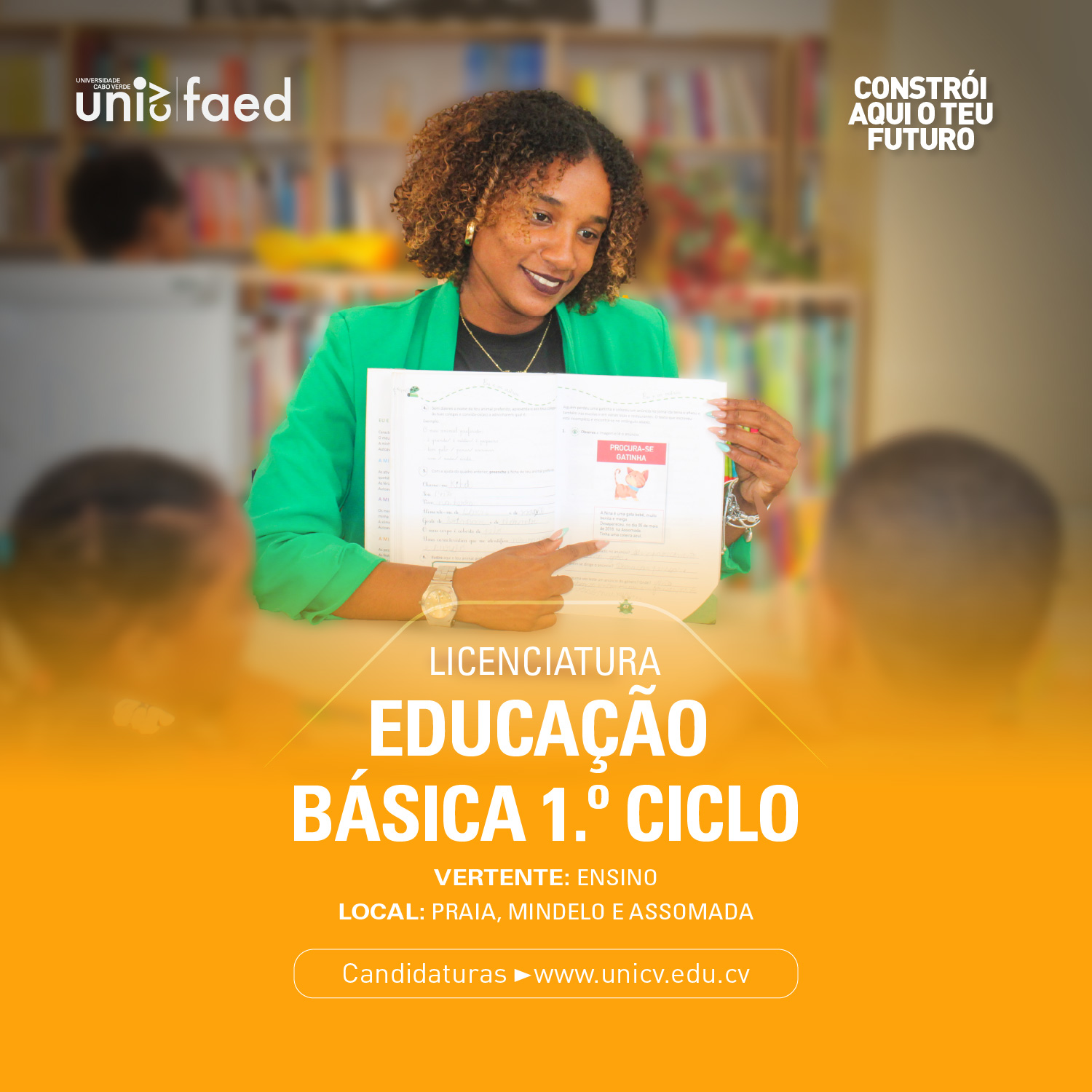 Uni-CV abre candidaturas para Licenciatura em Educação Básica 1º Ciclo por entrada horizontal