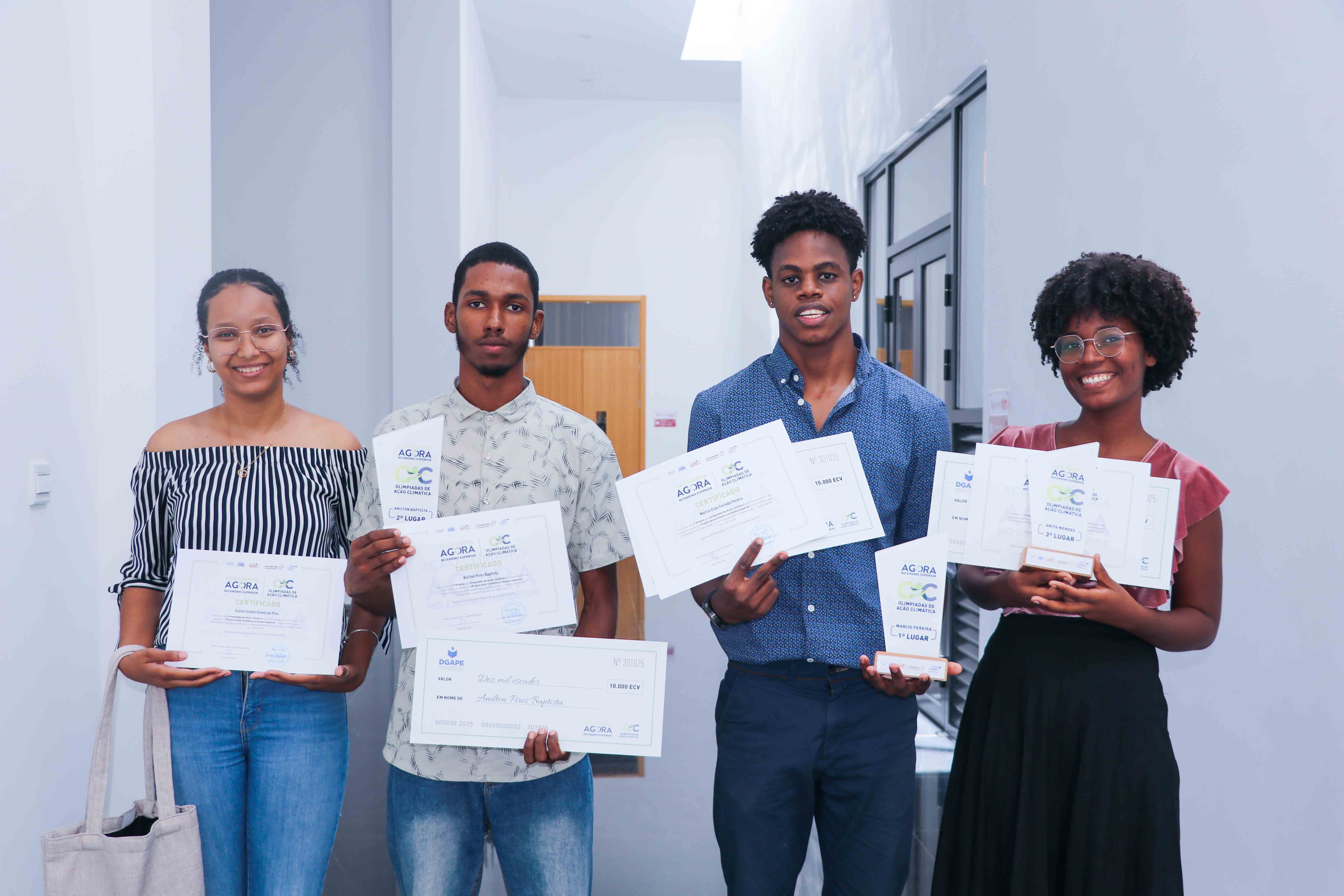 Uni-CV distingue vencedores das Olimpíadas Académicas da Ação Climática