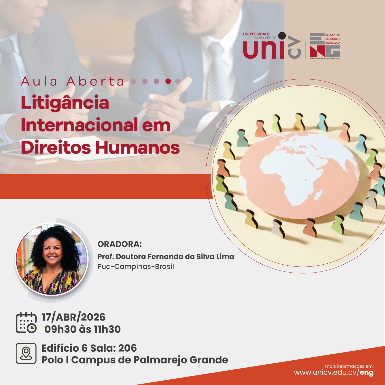 Cartaz Aula Aberta “Litigância Internacional em Direitos Humanos (1)