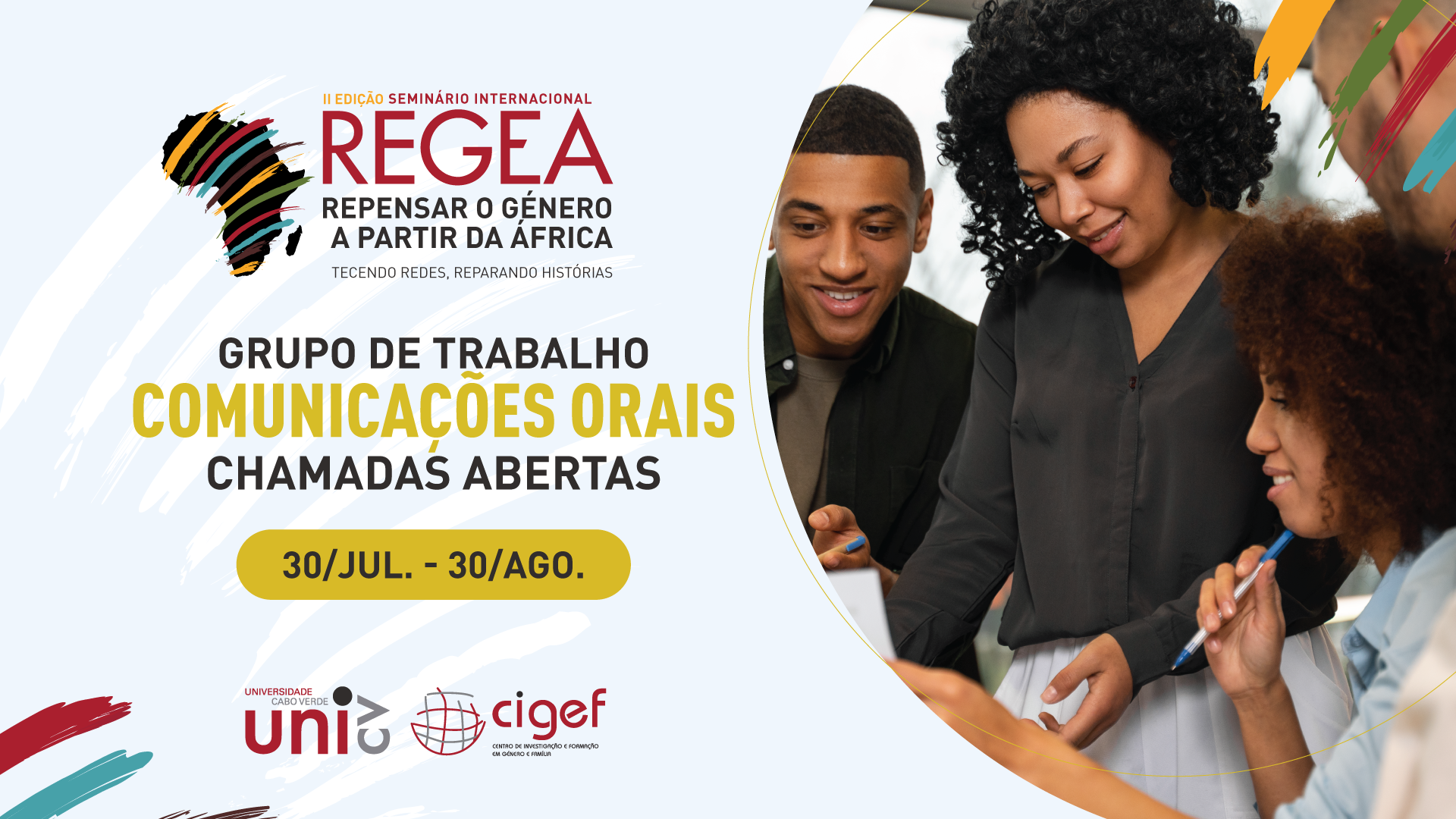 REGEA abre chamada para comunicações orais em 16 grupos de trabalho